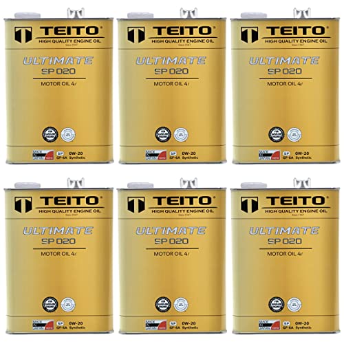 Amazon | TEITO エンジンオイル 0W-20 ガソリン乗用車専用 100%化学